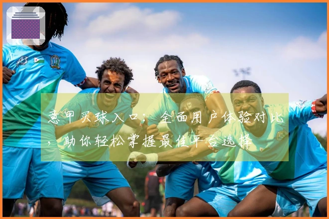 意甲买球入口：全面用户体验对比，助你轻松掌握最佳平台选择